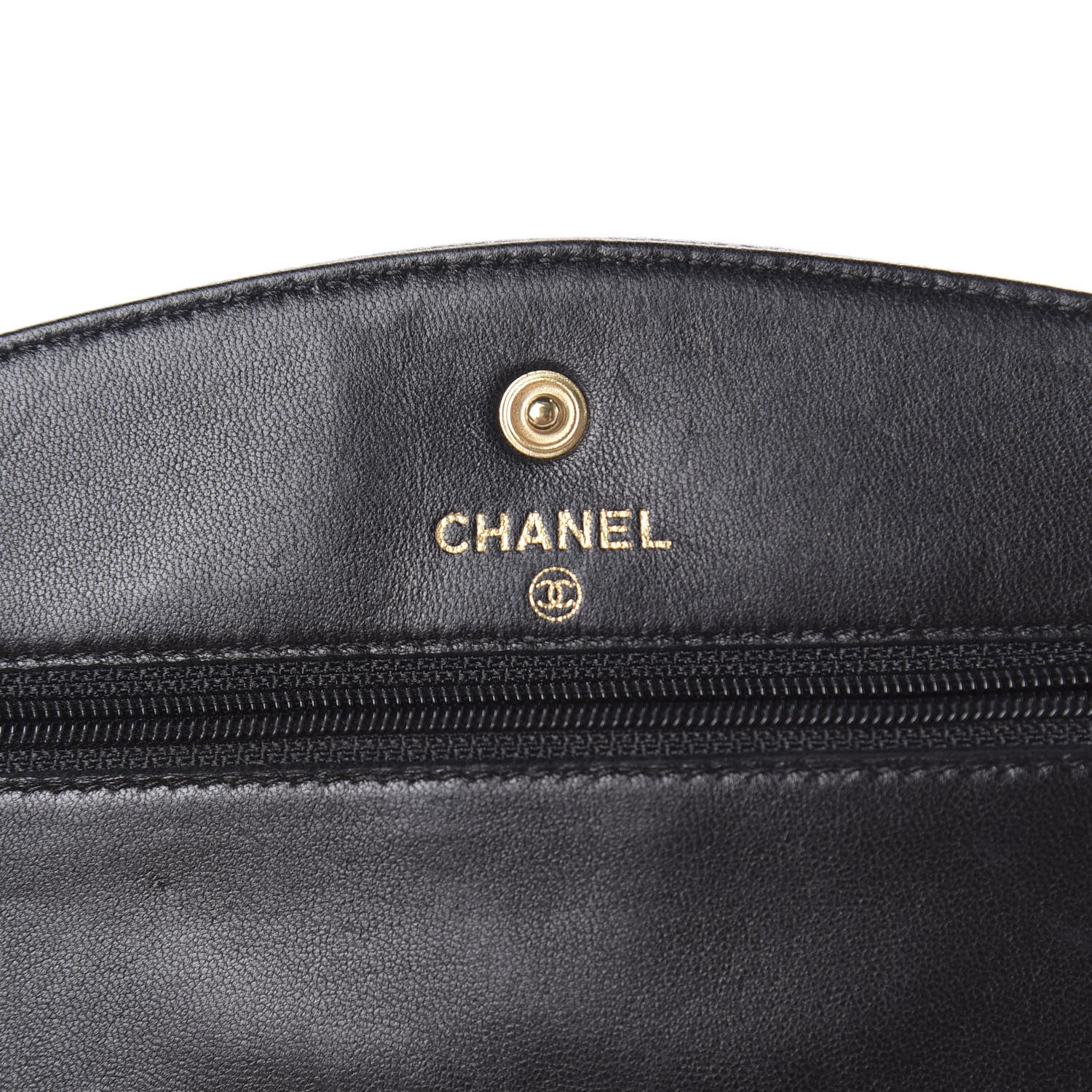 Chanel Caviar Timeless CC Wallet On Chain WOC Black 9 of 11