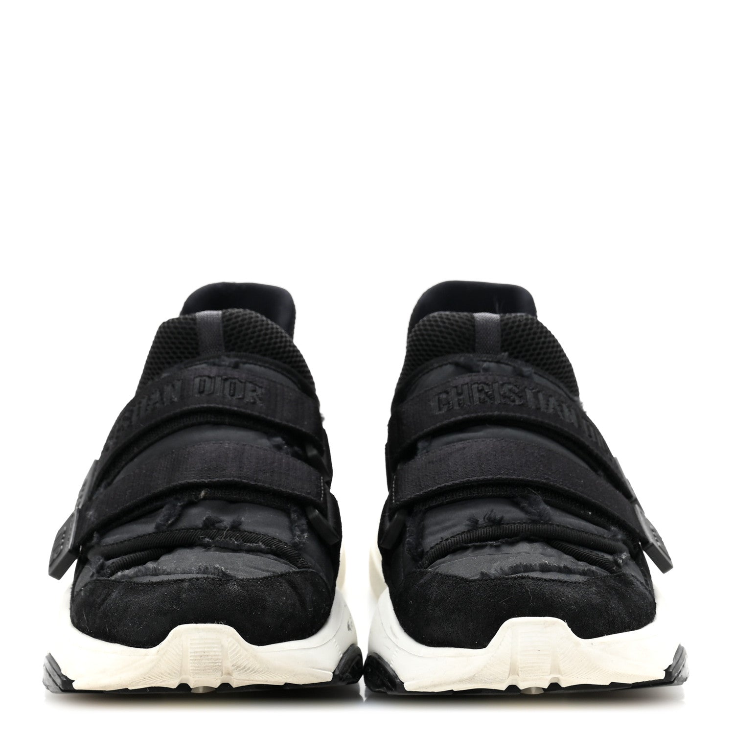 Christian Dior Technical Fabric Nylon Camouflage Womens D-Wander Sneakers 41 Black 3 of 10
