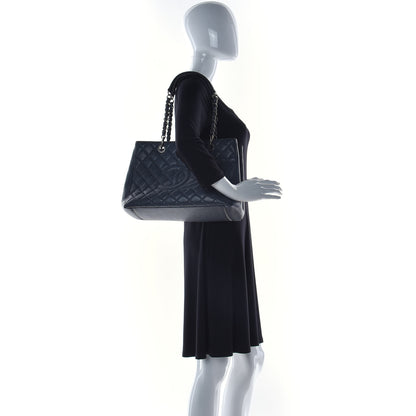 Chanel Caviar Quilted Grand Shopping Tote GST Grey 2 of 12