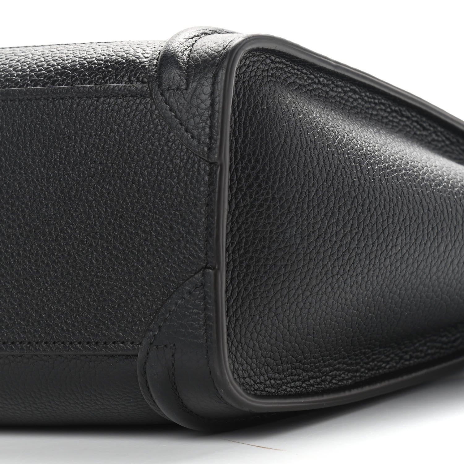 Celine Drummed Calfskin Nano Luggage Black 10 of 10