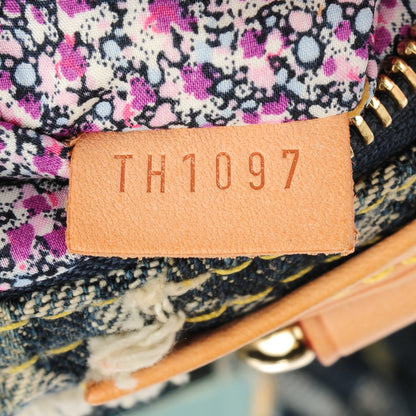 Louis Vuitton Denim Patchwork Speedy 30 Blue 7 of 7