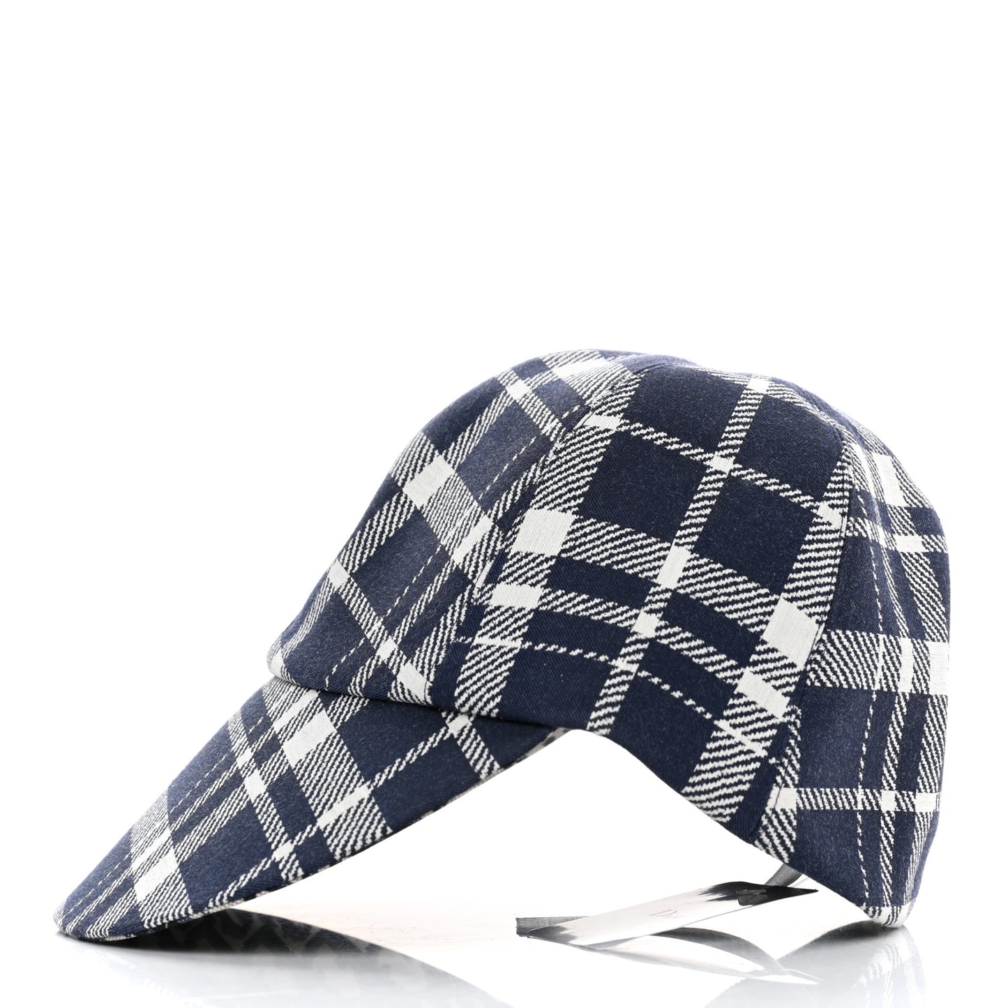 Polyester Cotton Check'N'Dior Oblique School Cap 57 Navy Blue