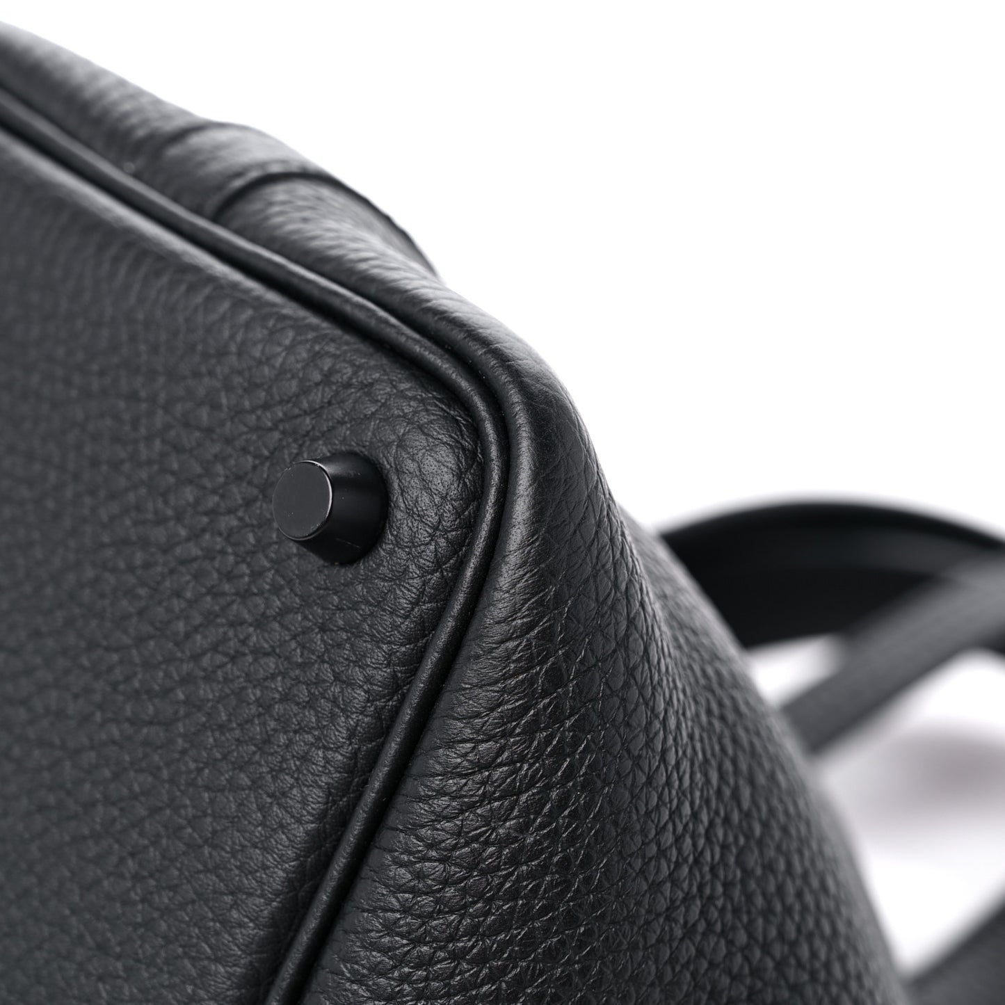 Taurillon Clemence Monochrome Picotin Lock 18 PM Black