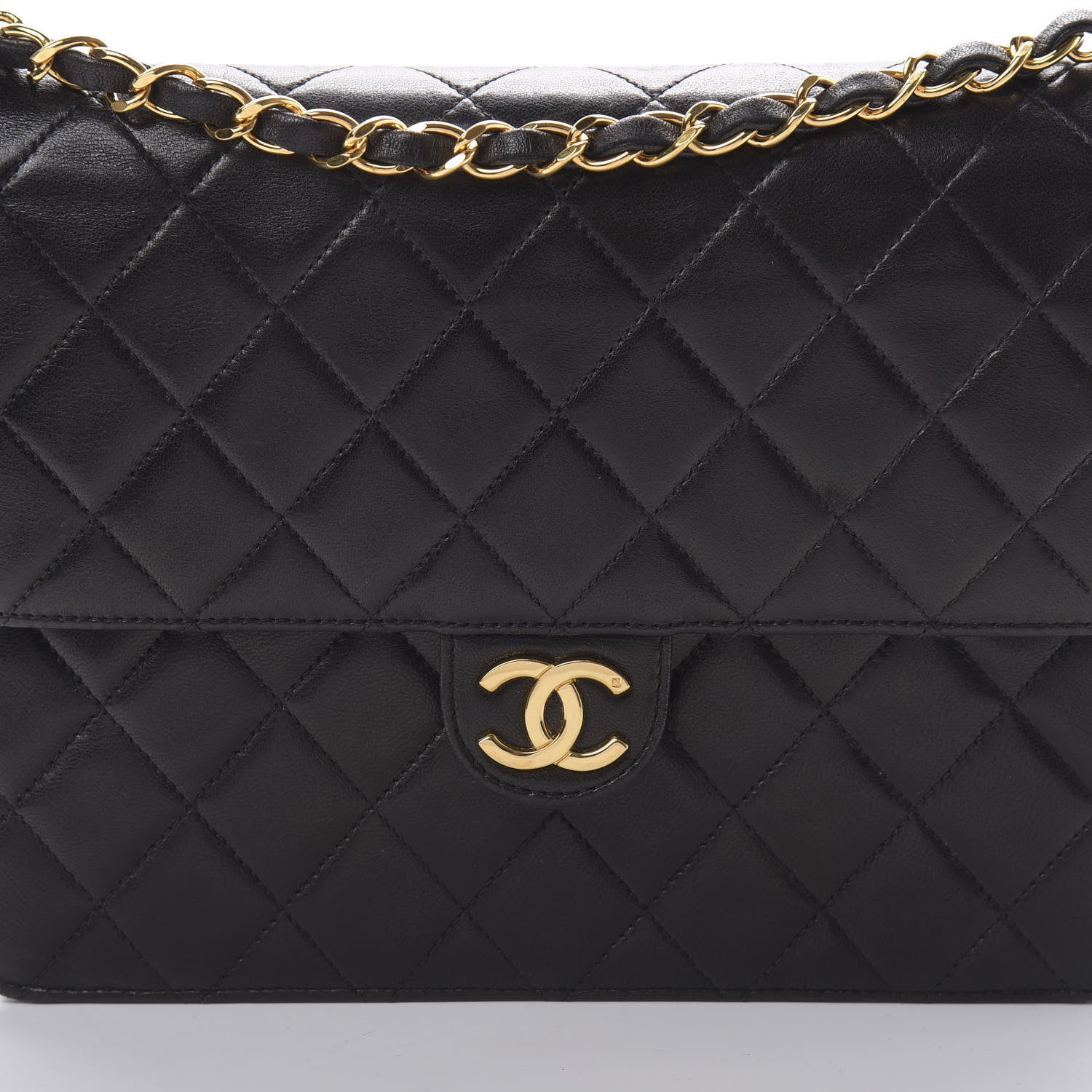 Chanel Lambskin Quilted Small Single Flap Black 9 of 12