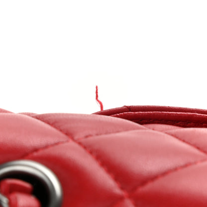 Chanel Lambskin Quilted Mini Rectangular Flap Red 11 of 11