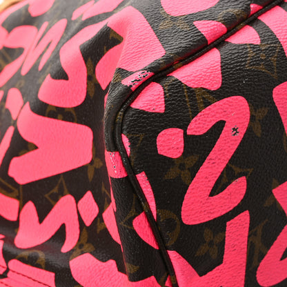 Louis Vuitton Monogram Graffiti Neverfull GM Fuchsia 9 of 11