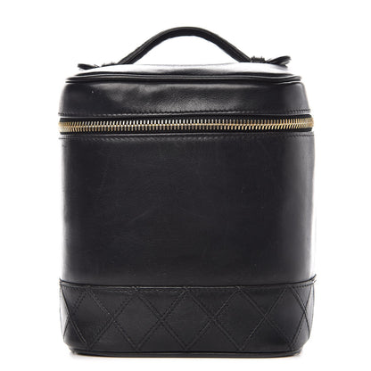 Chanel Lambskin Vanity Cosmetic Case Black 1 of 19