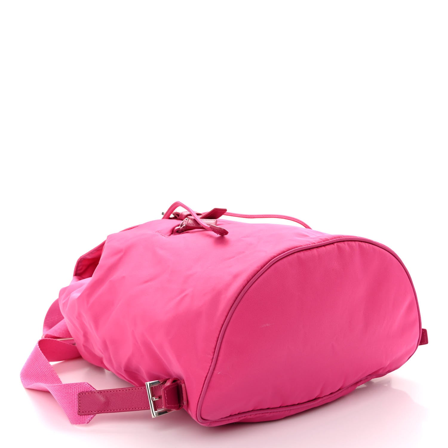Prada Tessuto Nylon Saffiano Vela Medium Backpack Pink 4 of 9