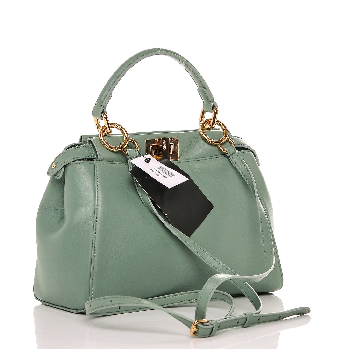Nappa Mini Peekaboo Iconic Satchel Menta