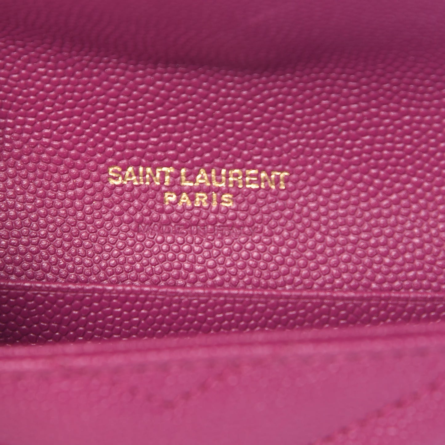 Grain De Poudre Matelasse Chevron Small Monogram Envelope Wallet Dark Grape