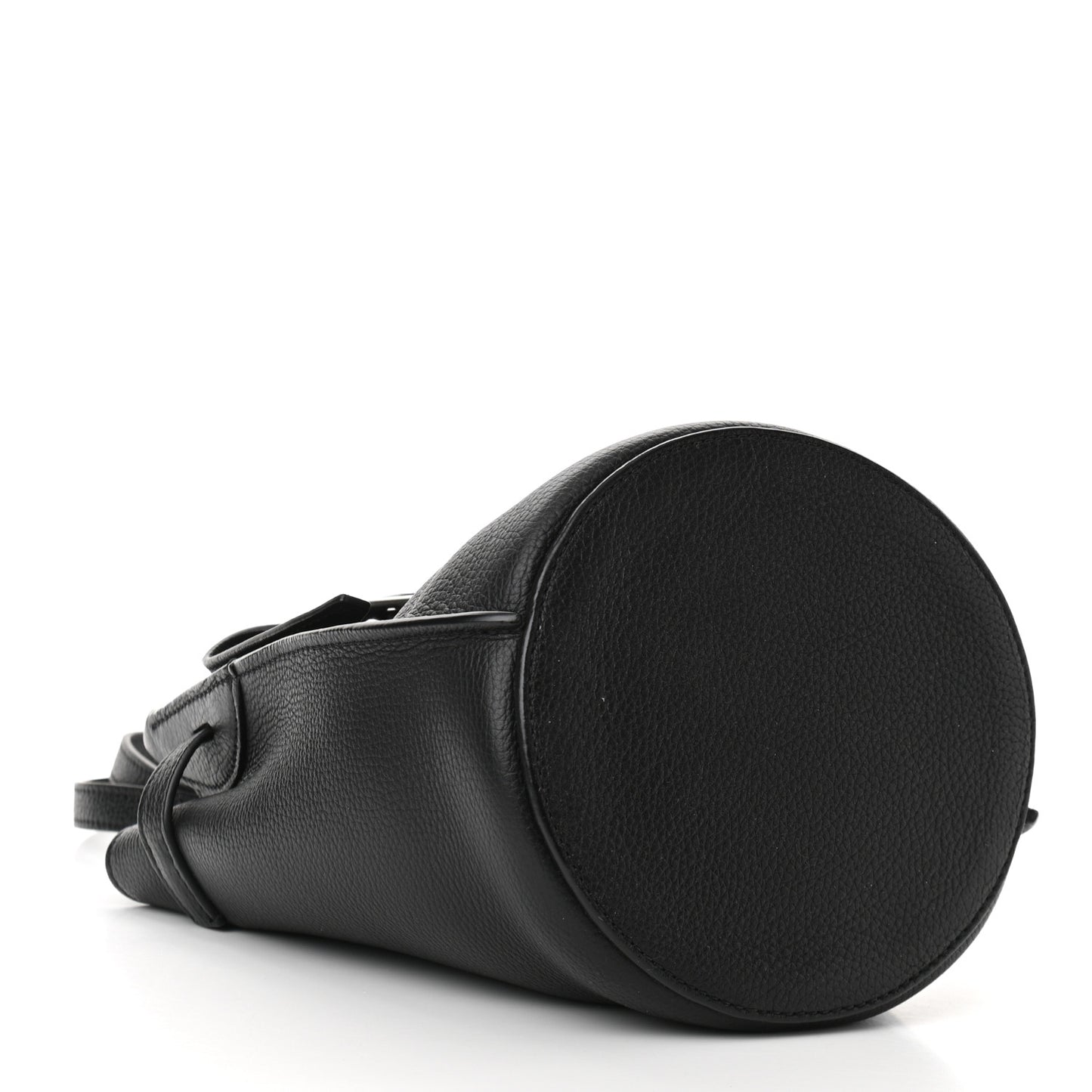 Supple Grained Calfskin Nano Big Bag Bucket Black