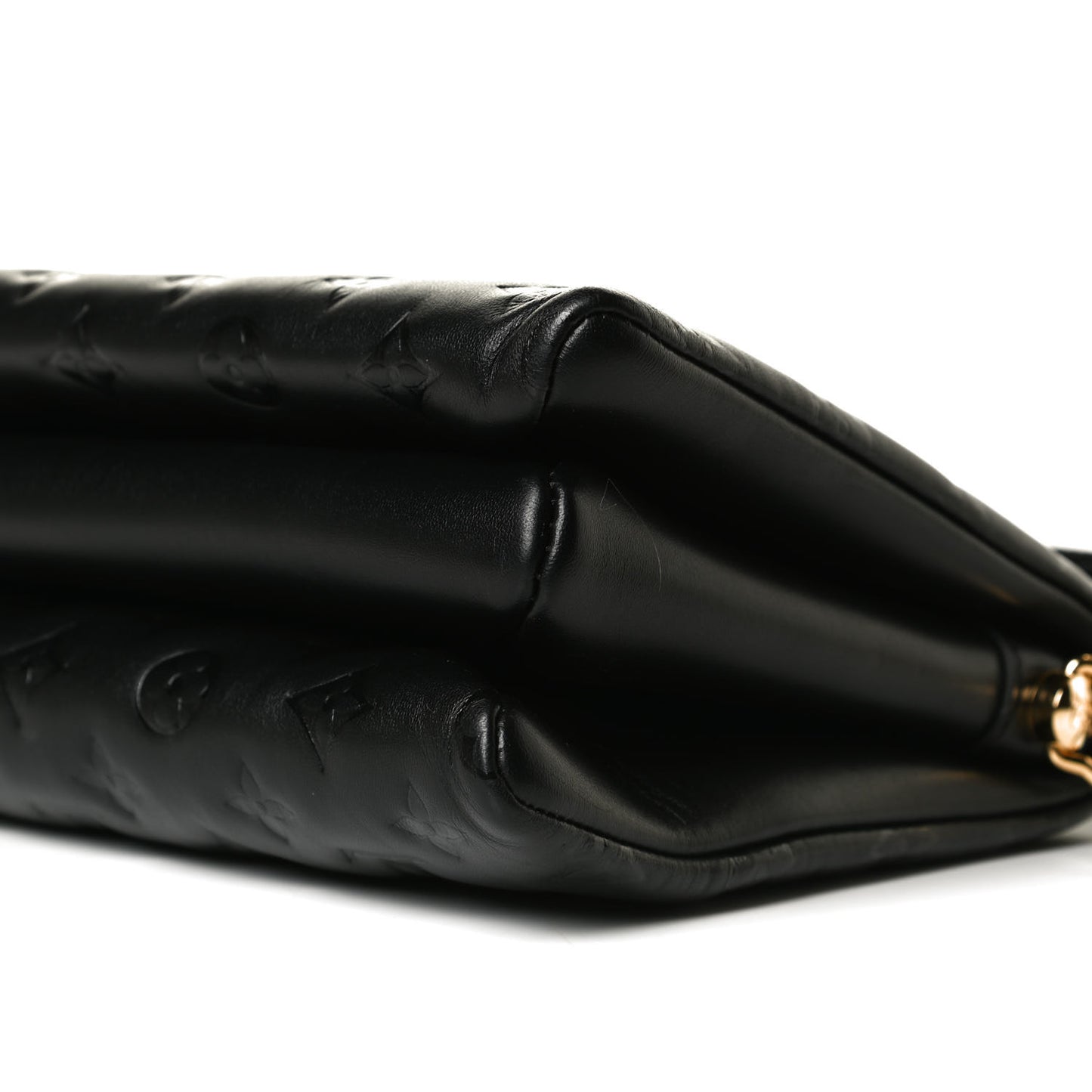 Lambskin Embossed Monogram Coussin PM Black
