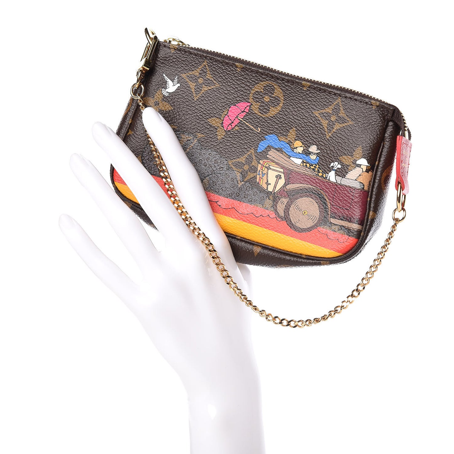Monogram 2015 Christmas Animation Mini Pochette Accessories