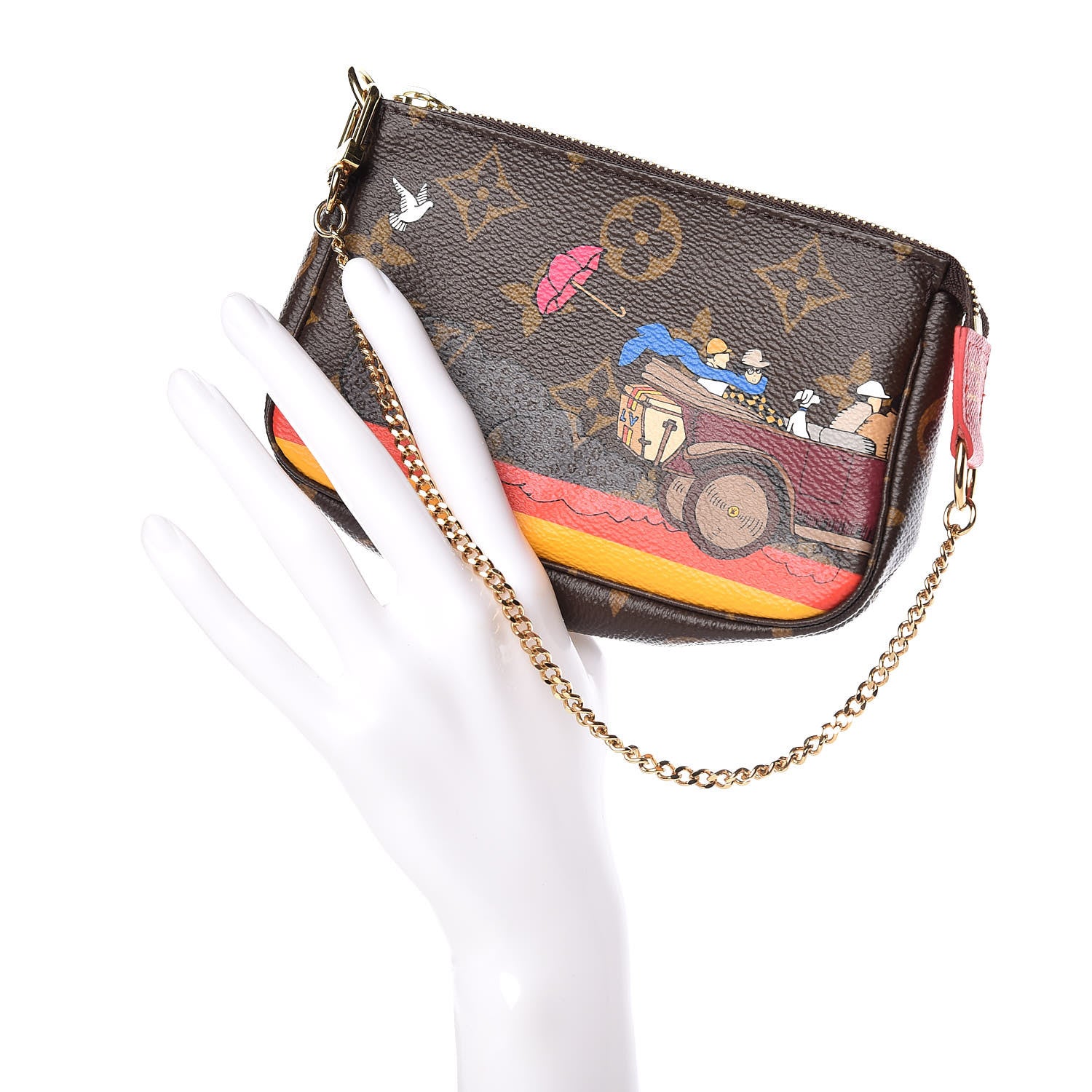 Louis Vuitton Monogram 2015 Christmas Animation Mini Pochette Accessories 2 of 10