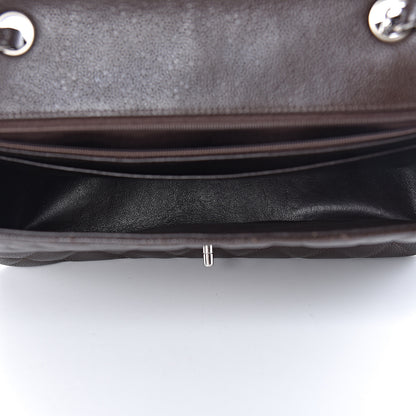 Chanel Caviar Quilted Jumbo Single Flap Dark Brown 5 of 13