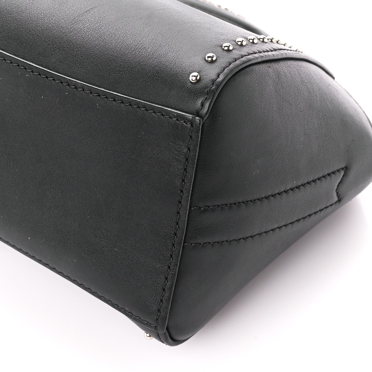 Givenchy Calfskin Small Studded Antigona Beauty Wristlet Black 11 of 11