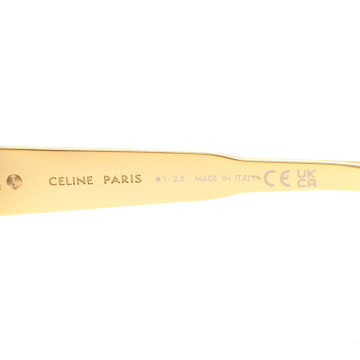 Celine Metal Triomphe 01 Sunglasses CL40235U Gold Green 9 of 14
