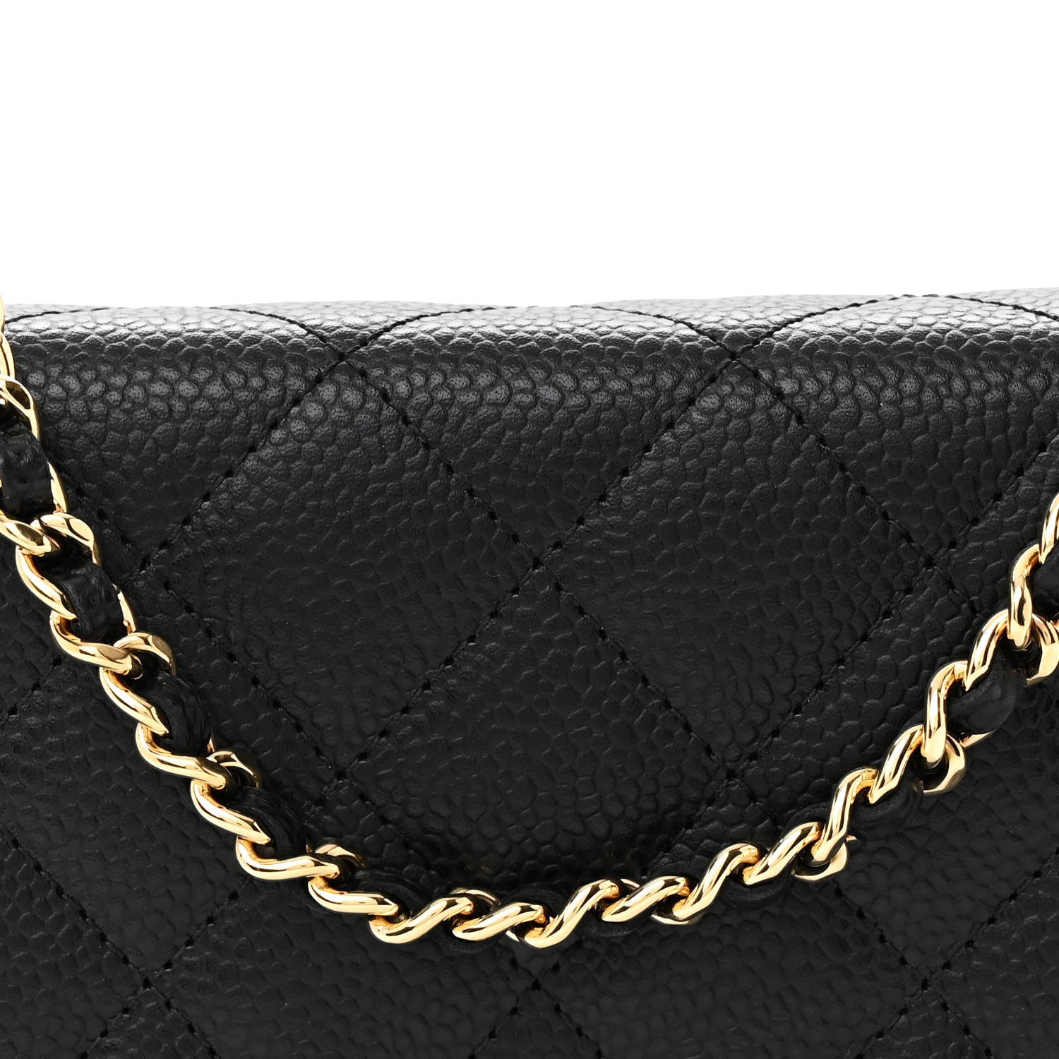 Chanel Caviar Quilted Wallet on Chain WOC Black 9 of 12