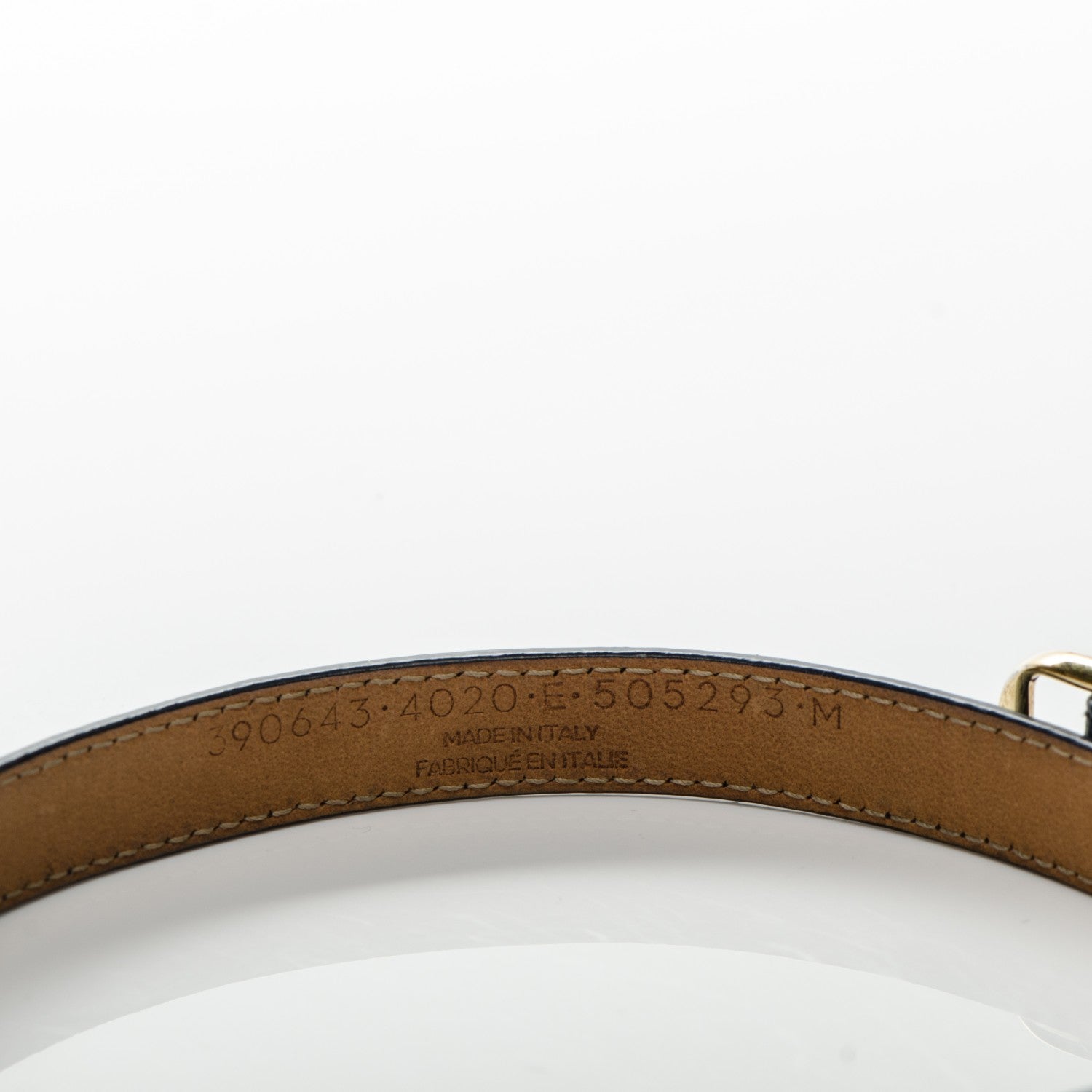 Balenciaga Chevre Gold Metallic Edge Hardware Triple Tour M Bracelet Bleu Nuit 5 of 7