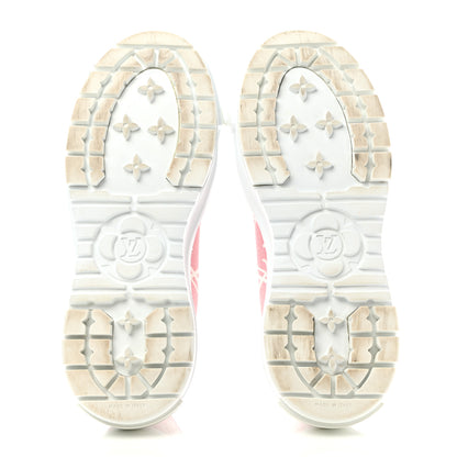 Louis Vuitton Denim Monogram Squad Sneakers 36 Pink 5 of 10