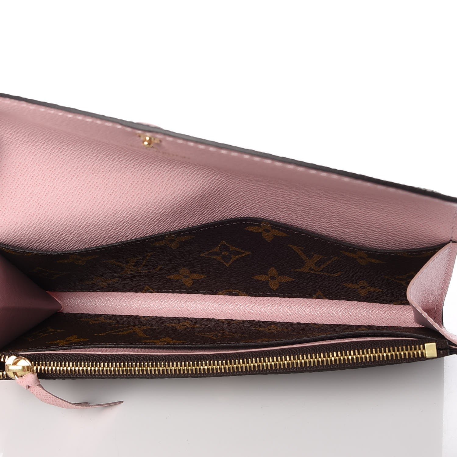 Louis Vuitton Monogram Emilie Wallet Rose Ballerine 5 of 8