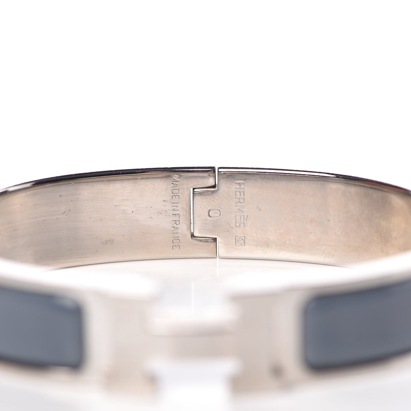 Enamel Narrow Clic Clac H Bracelet PM Slate