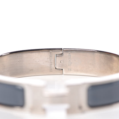 Hermes Enamel Narrow Clic Clac H Bracelet PM Slate 4 of 5