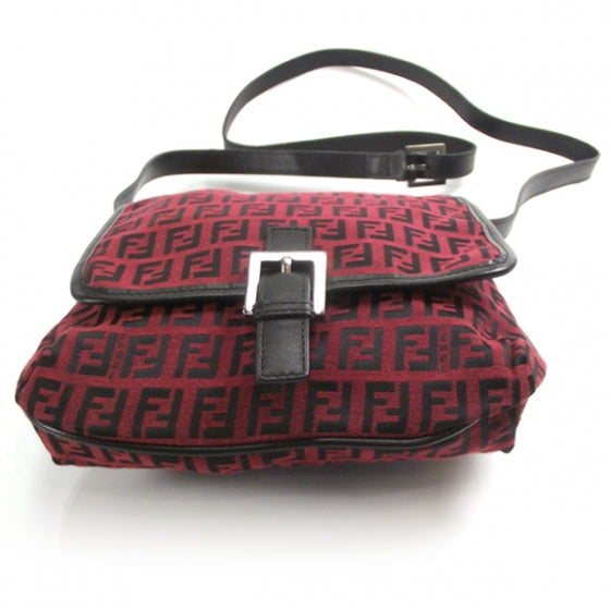 Fendi Zucchino Small Messenger Bag Red 4 of 9