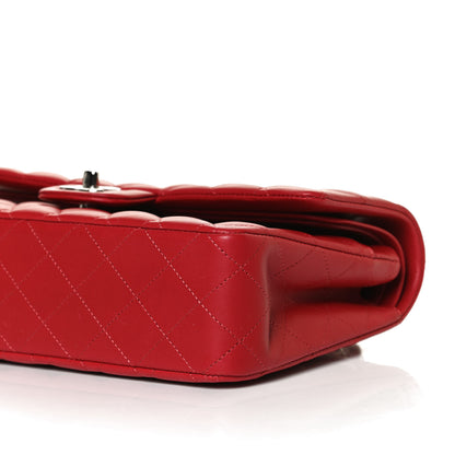 Chanel Lambskin Quilted Medium Double Flap Red 10 of 12