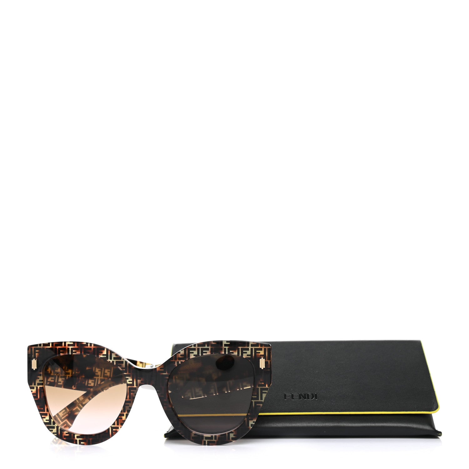Fendi Acetate Fendi Roma Cat Eye Sunglasses FF 0435/S Havana 9 of 9