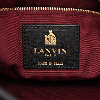 Lanvin Lambskin Quilted Medium Sugar Flap Shoulder Bag Black 7 of 11