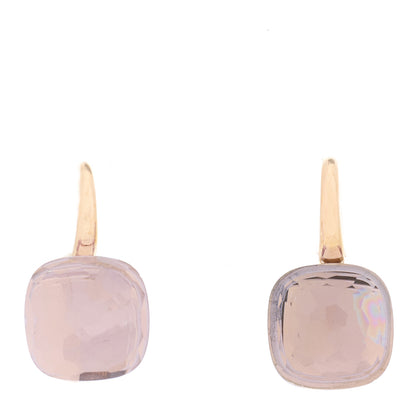 Pomellato 18K Rose Gold Amethyst Classic Nudo Earrings 1 of 4