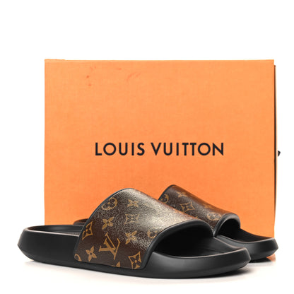 Louis Vuitton Rubber Monogram Mens Waterfront Mules 11 Macassar 9 of 9