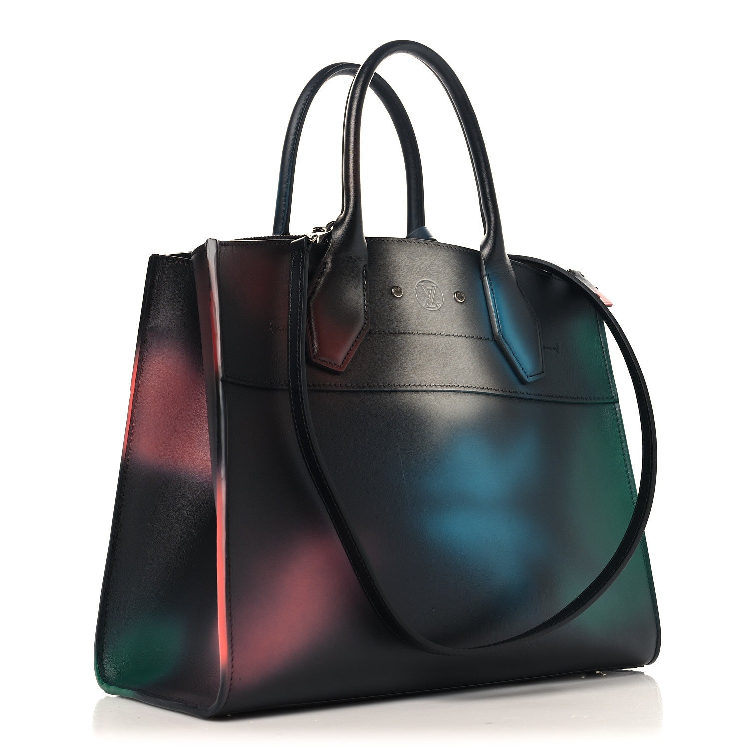 Louis Vuitton Calfskin Hologram City Steamer MM 2 of 9