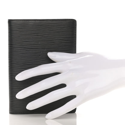 Louis Vuitton Epi Small Ring Agenda Cover Black 2 of 7