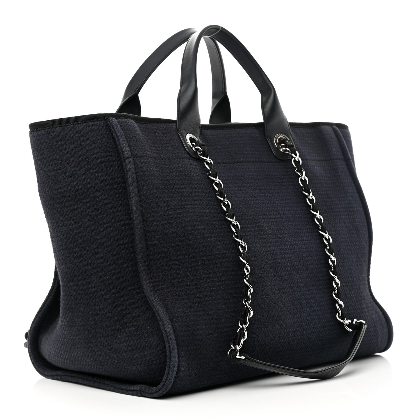 Mixed Fibers Medium Deauville Tote Black