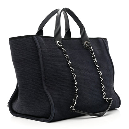 Chanel Mixed Fibers Medium Deauville Tote Black 3 of 14