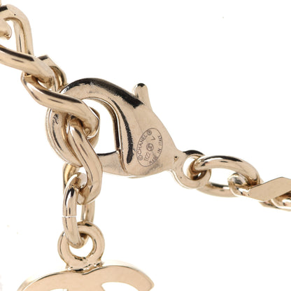 Chanel Crystal CC Chain Bracelet Gold Silver 4 of 5