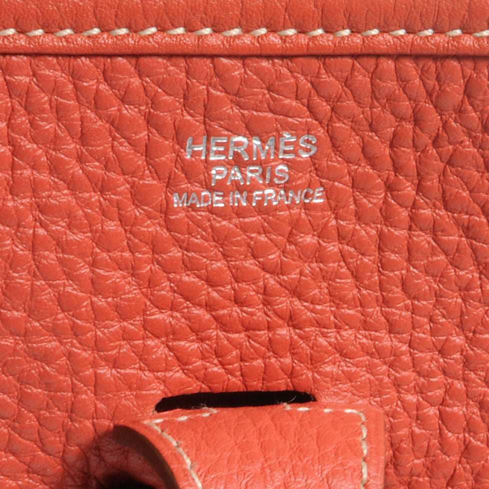Hermes Taurillon Clemence Evelyne III PM Sanguine 6 of 8