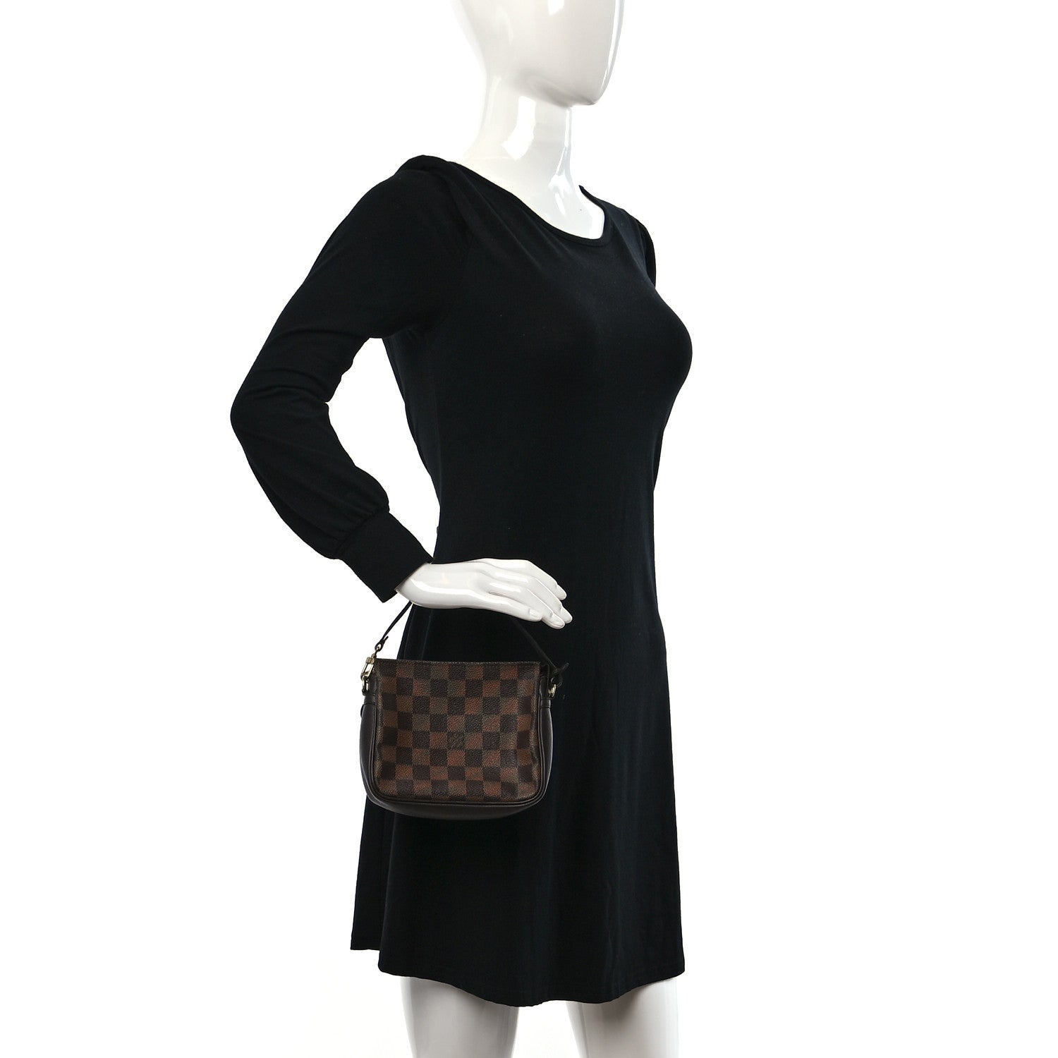 Louis Vuitton Damier Ebene Trousse Make Up Bag Pochette 2 of 10