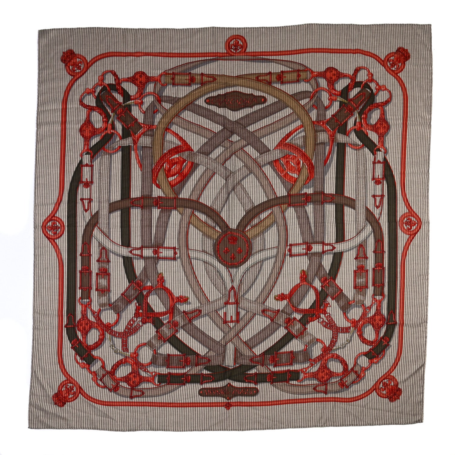 Hermes Cashmere Silk Cavalcadour Shawl 140 1 of 5