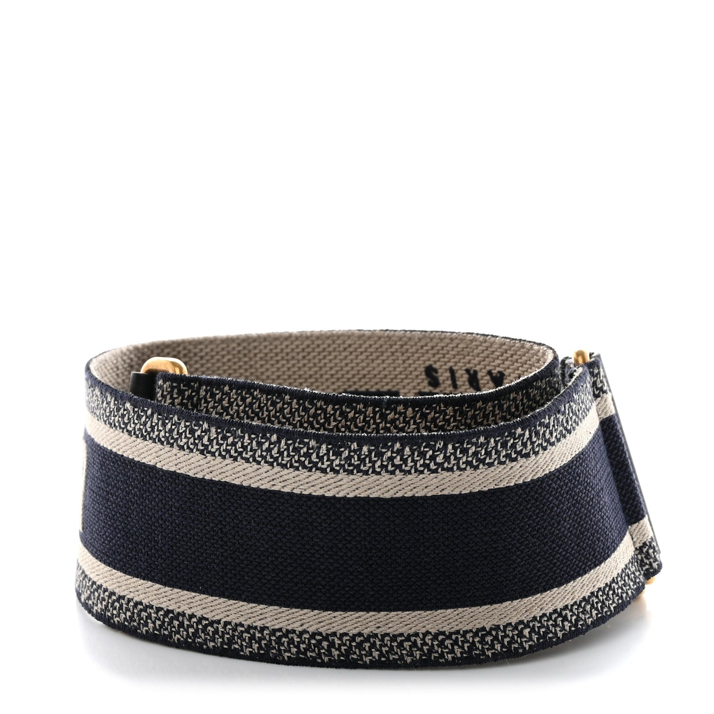 Canvas Embroidered Shoulder Strap Blue
