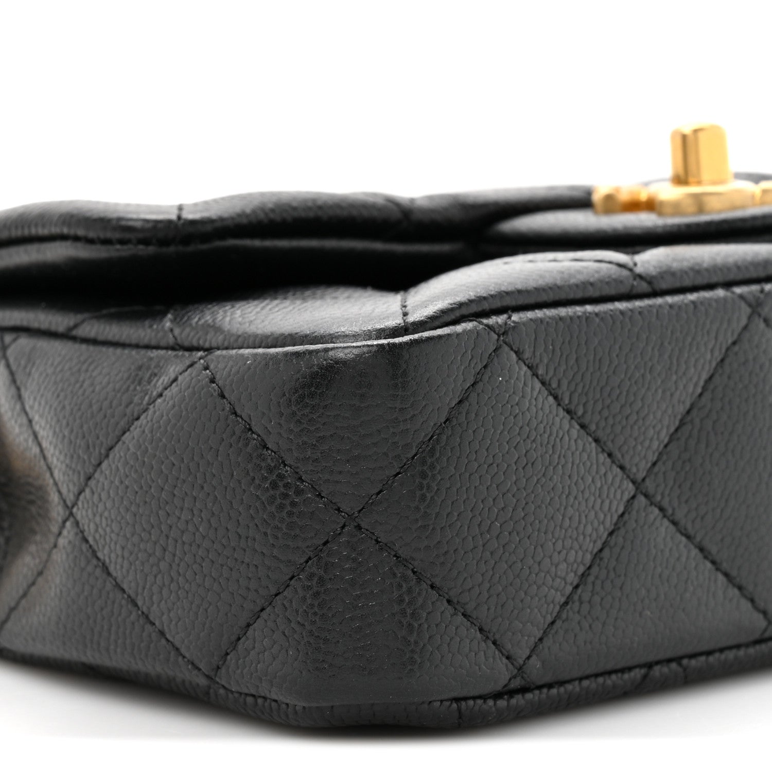 Chanel Caviar Quilted Mini Sweetheart Rectangular Flap Black 10 of 11