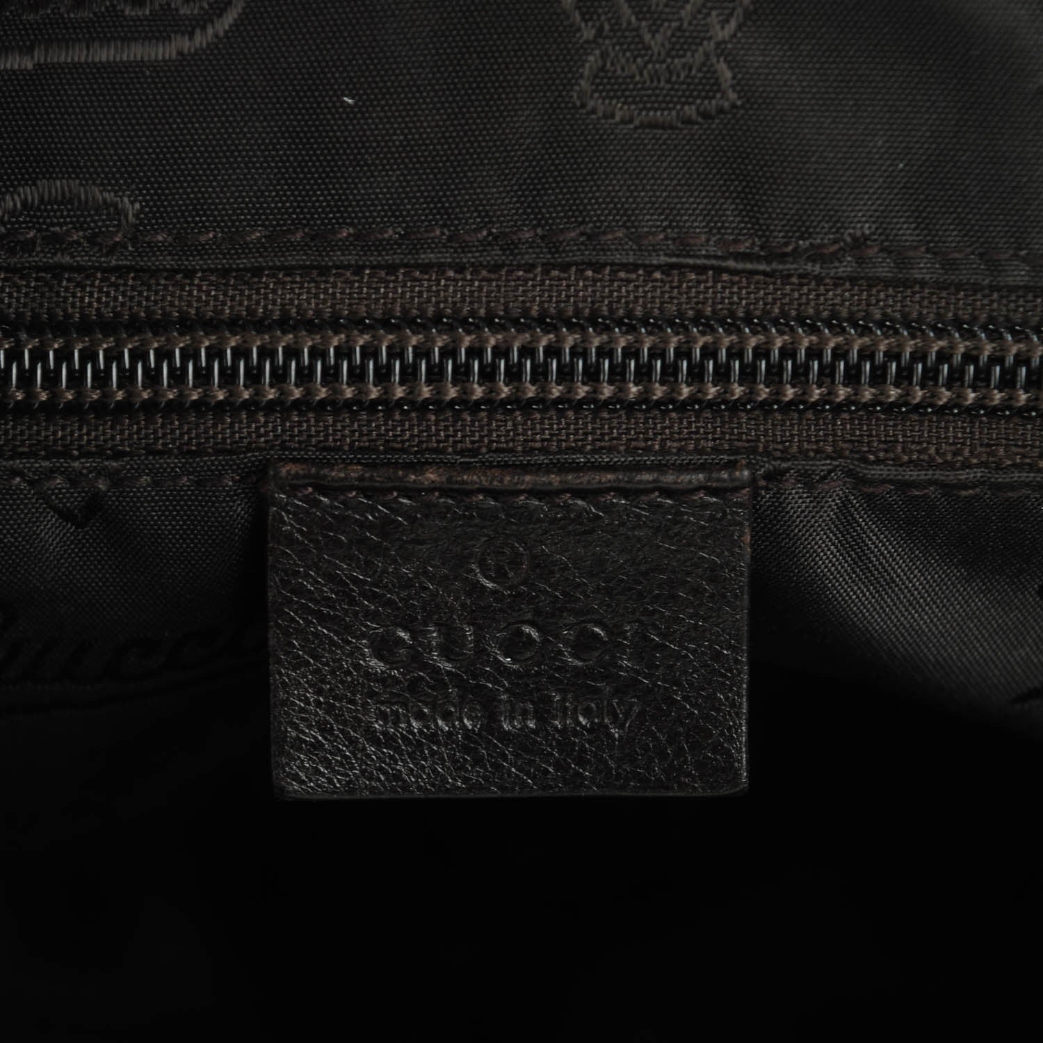 Gucci Guccissima Medium Flat Messenger Bag Dark Brown 7 of 8