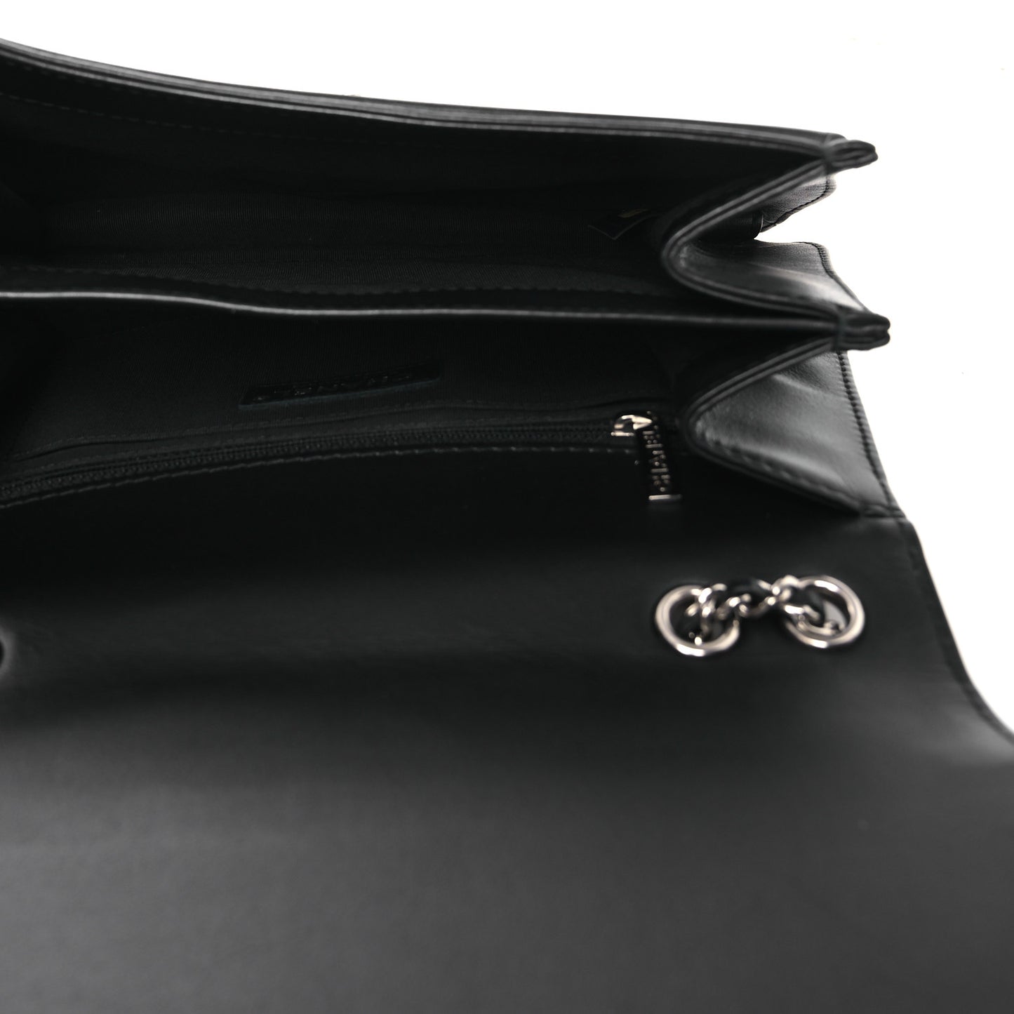 Calfskin Braided Small Chic Flap Black