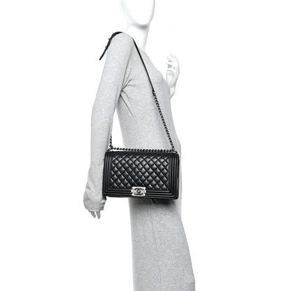 Chanel Caviar Quilted New Medium Boy Flap Black 2 of 10