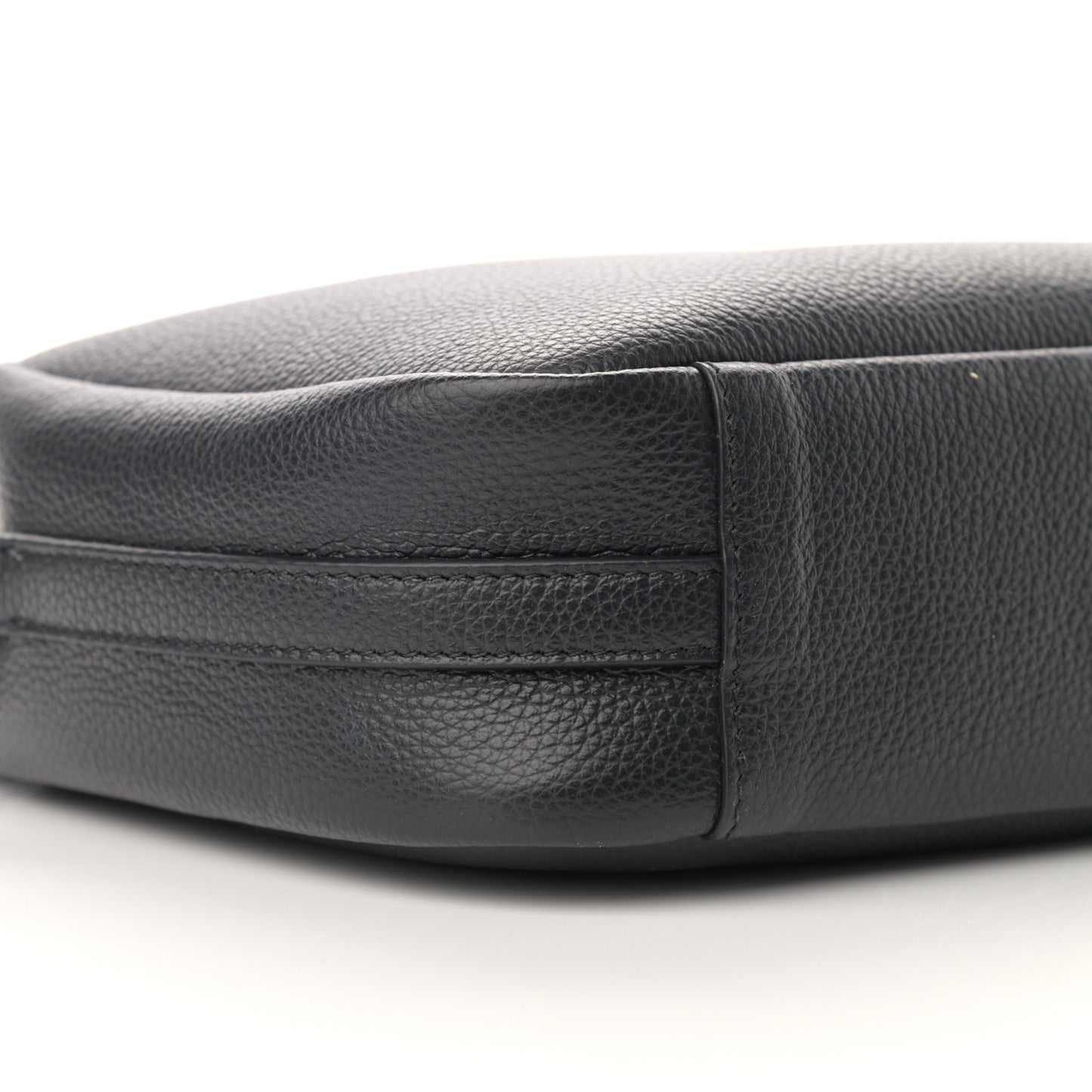 Calfskin Logo M Everyday Camera Bag Black