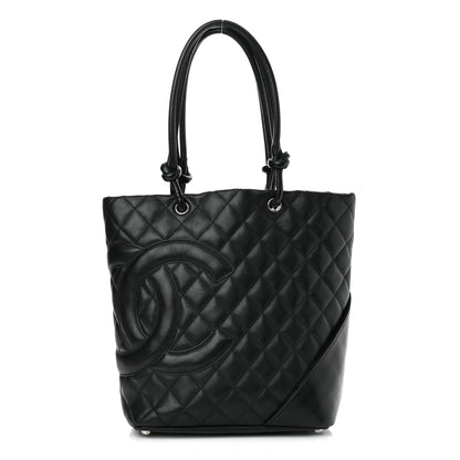 Chanel Calfskin Quilted Medium Cambon Tote Black 1 of 10