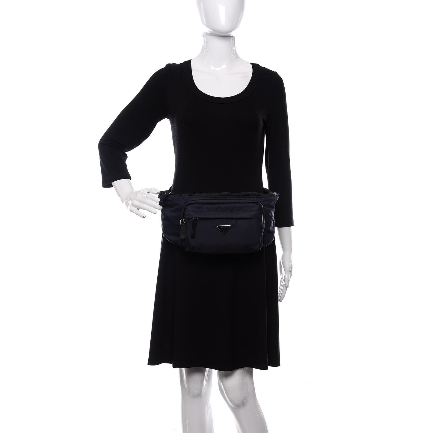 Tessuto Nylon Montagna Belt Bag Blue