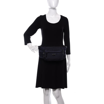 Prada Tessuto Nylon Montagna Belt Bag Blue 2 of 9